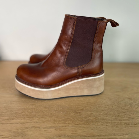 Leather Platform Chelsea Boots Diba True She Nah - Picture 3 of 11